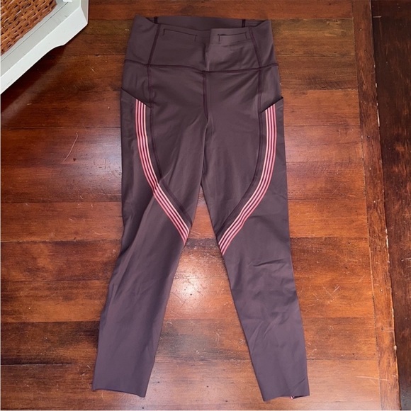 Like New Lululemon Speed Limit Crop 23" Cherry Cola EUC - Picture 12 of 13